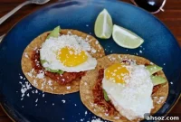 Breakfast Tostadas with Eggs and Avocado