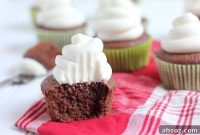 Moist Chocolate Coconut Flour Cupcakes