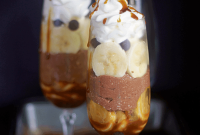 Caramel Banana Cottage Cheese Parfaits