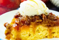 Peach Praline Upside Down Cake Recipe