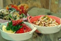 Matt’s Tapas with Squid, Sobrasada Toast and Salt Baked Prawns