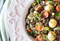 4 Ingredient Potato and Lentil Salad with Tomatoes