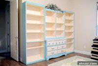 Tiffany Blue Bookshelf for Elegant Home Storage