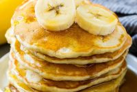 Fluffy Banana Pancakes with Ripe Bananas