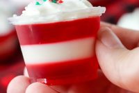 Candy Cane Jello Shots for Christmas Parties