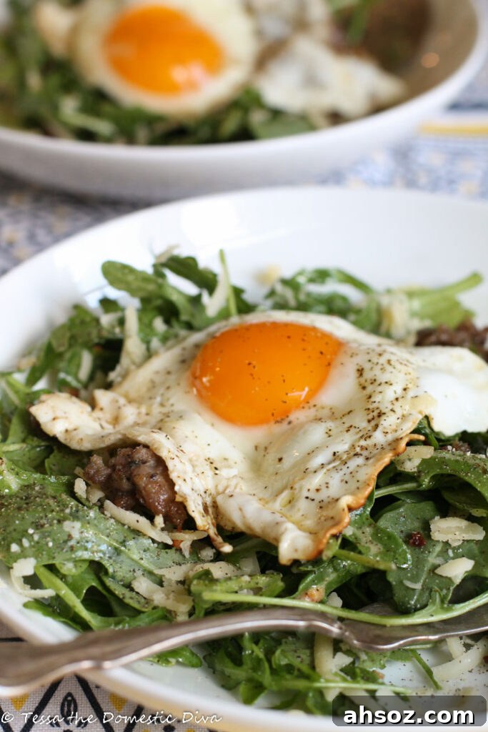 Breakfast Salad with Eggs