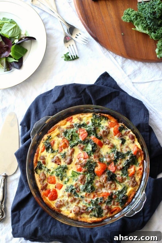 Butternut Squash Crust Quiche