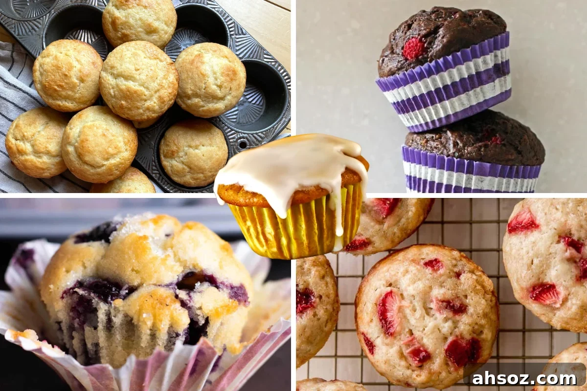 A collage of back-to-school muffin recipes