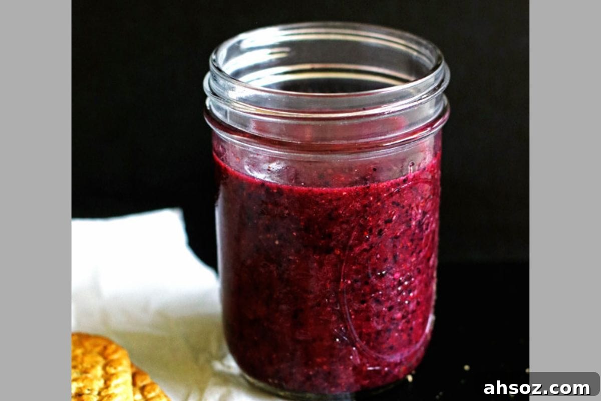 Blueberry lemon smoothie made with frozen blueberries