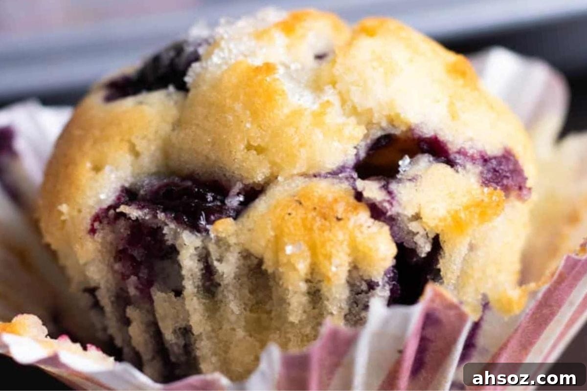 Mini blueberry muffins for easy snacks
