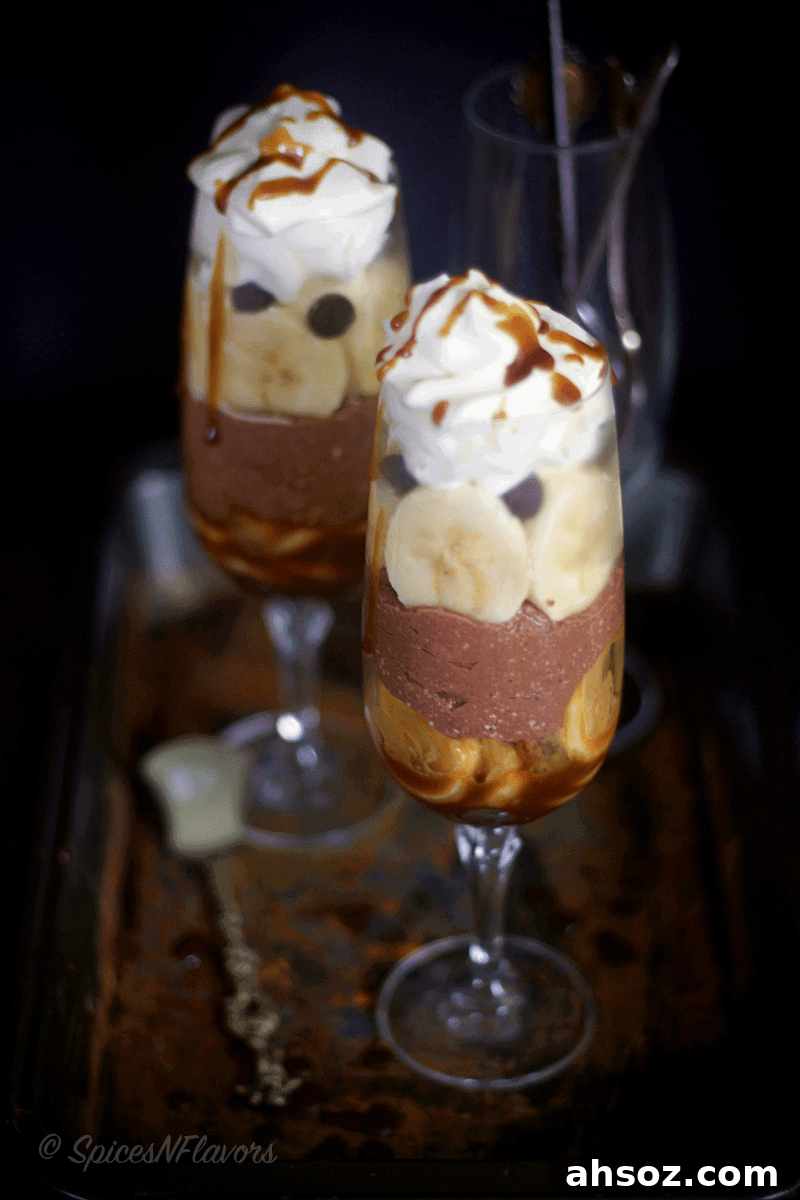 caramel banana and cottage cheese parfaits