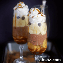 caramel banana and cottage cheese parfaits