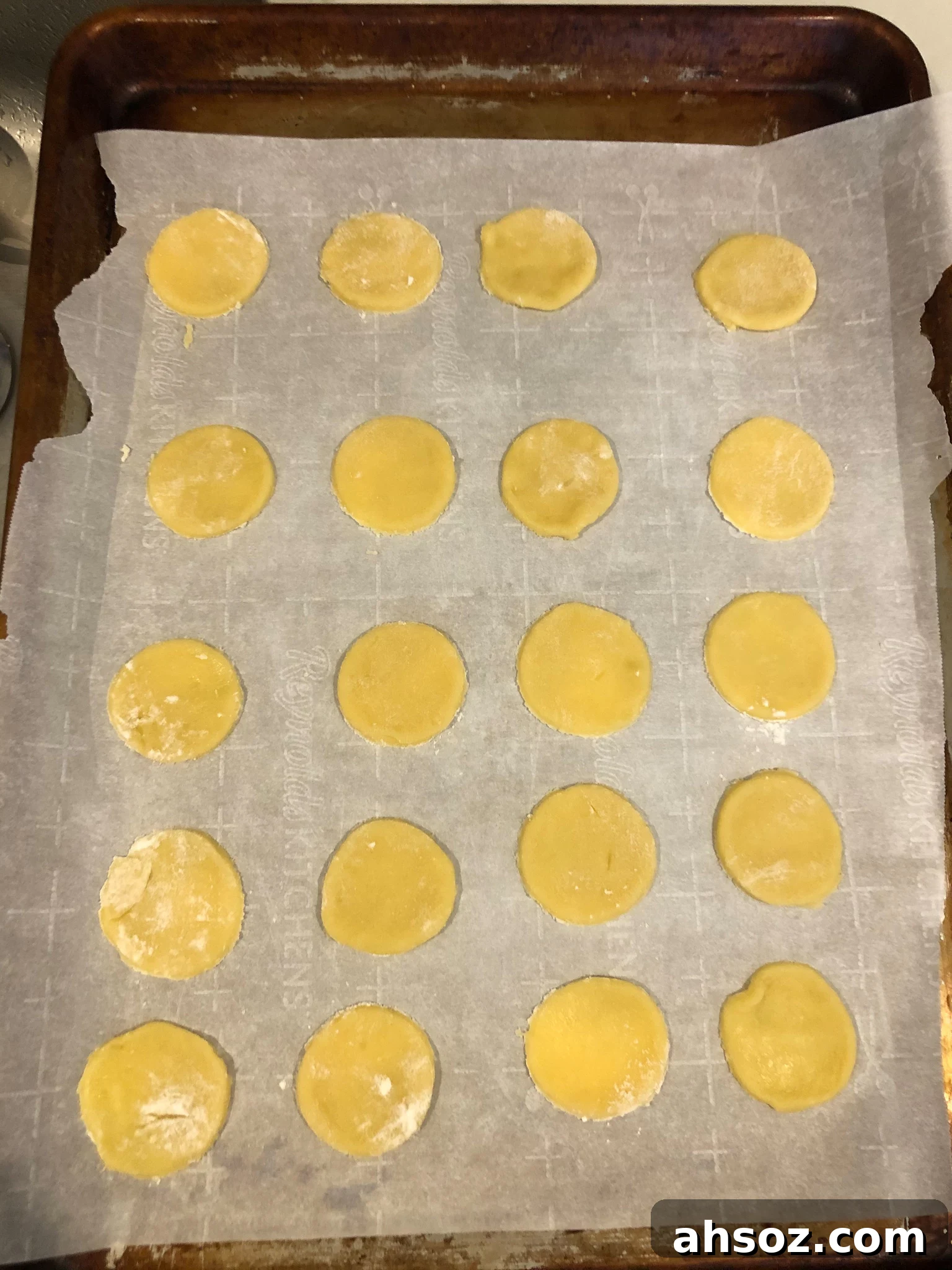 Cookies ready to bake.