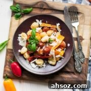crispy sheet pan gnocchi