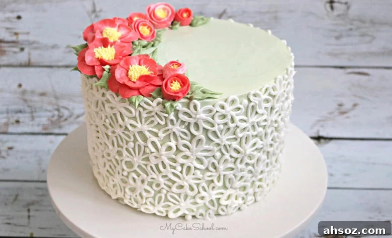 Buttercream Camellia Flower Piping- A Cake Decorating Video