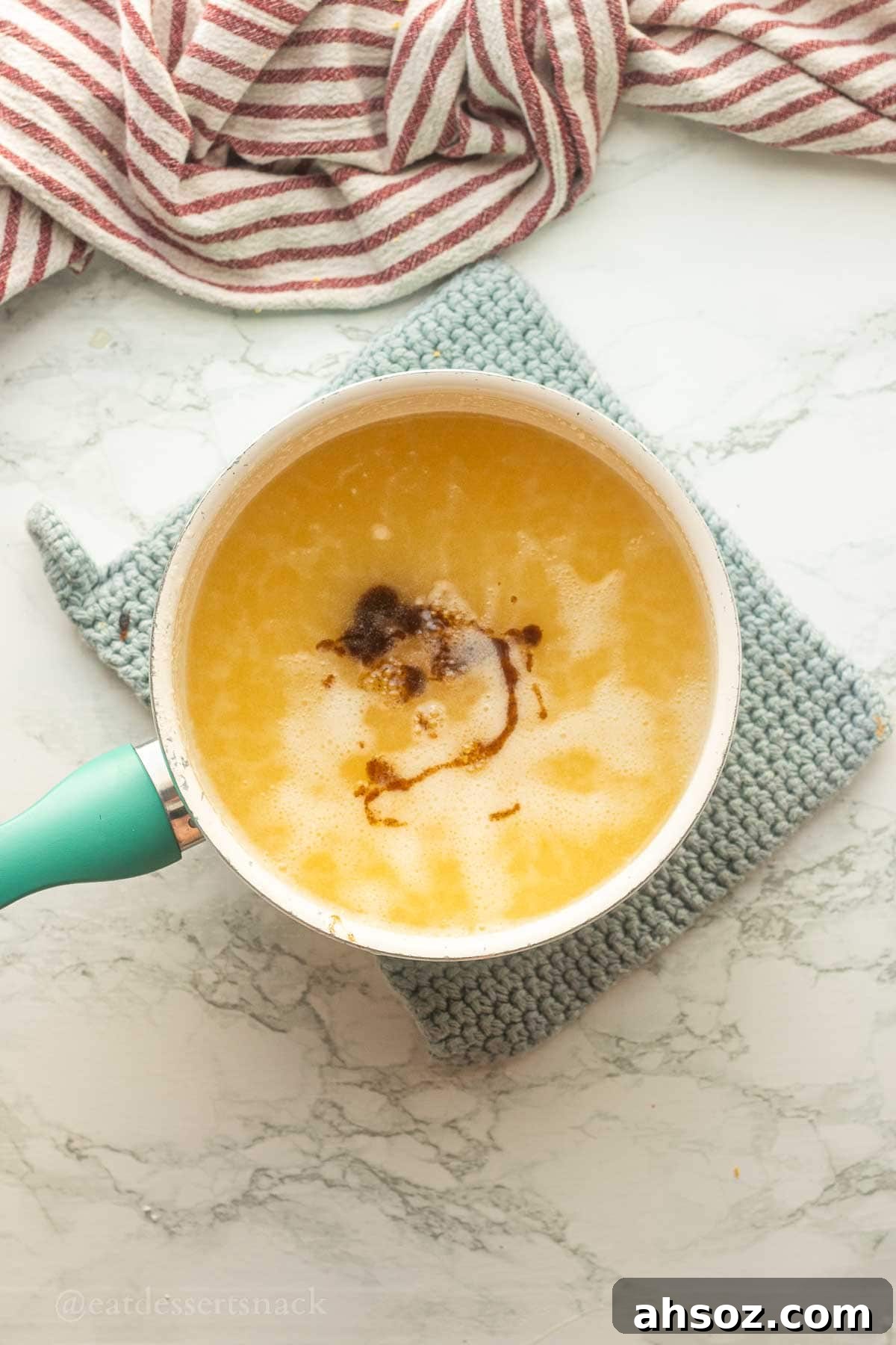 Vanilla in corn syrup mixture.