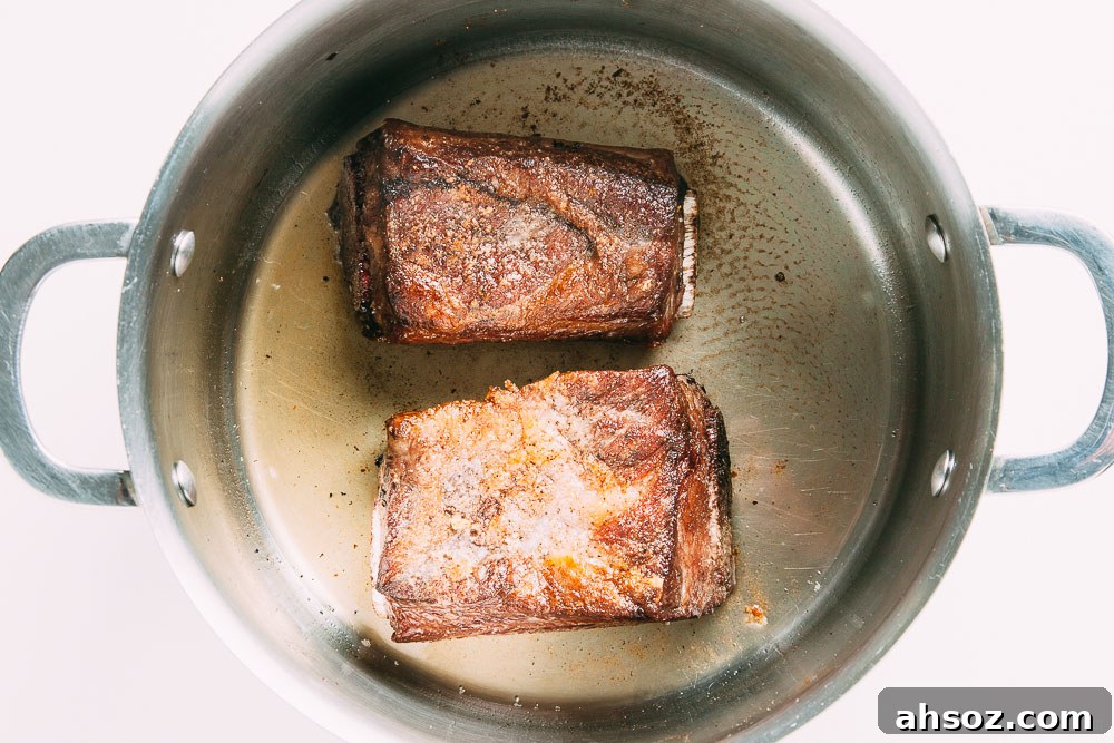 Red Wine and Bone Broth Braised Short Ribs