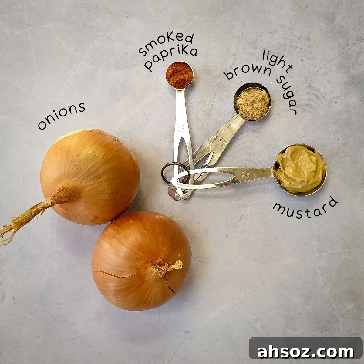 Ingredients for Hot Dog Onions