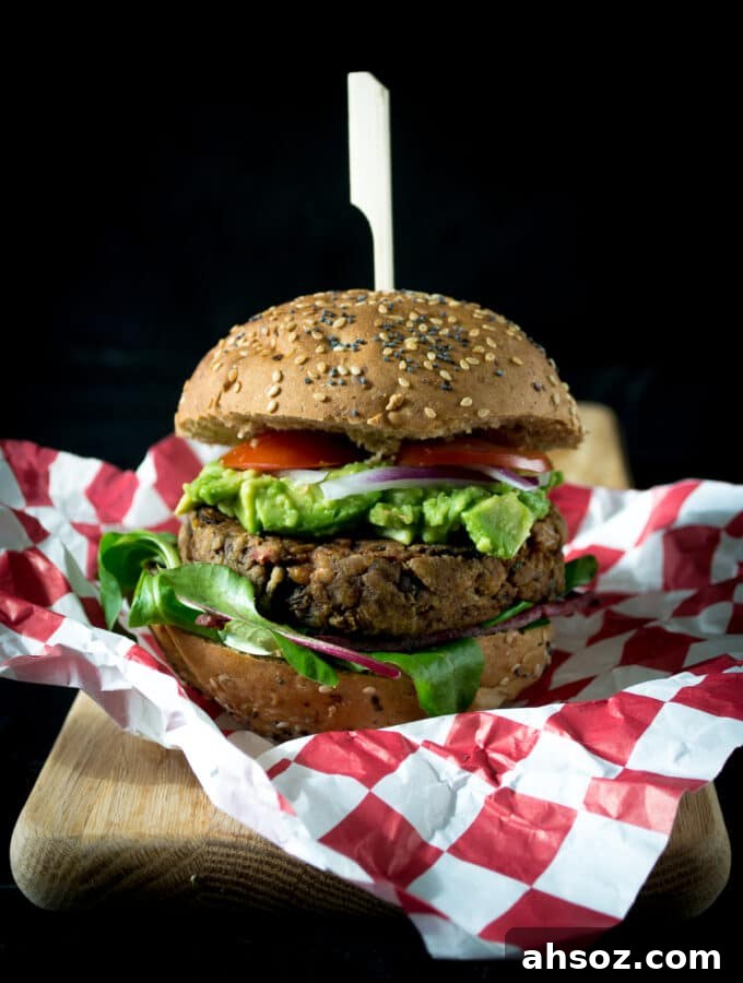 Vegan Spicy Bean Burger