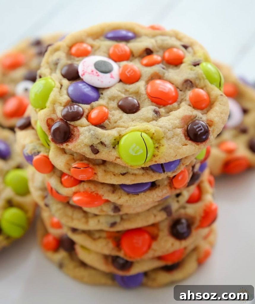 M&M Halloween Cookies