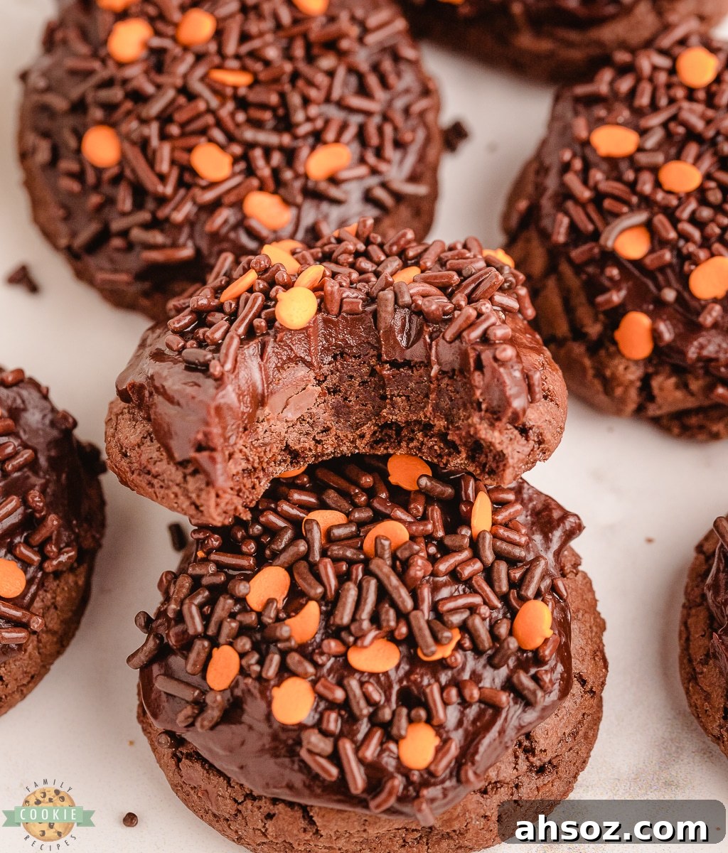 Halloween Brownie Cookies