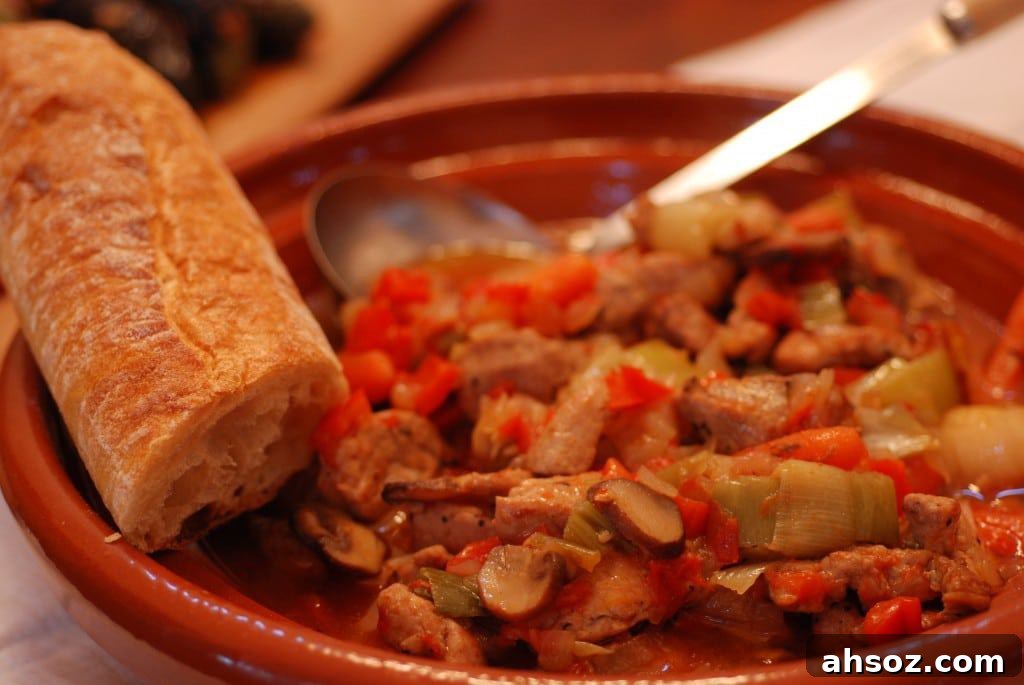 Kavarma Bulgarian pork and vegetable stew