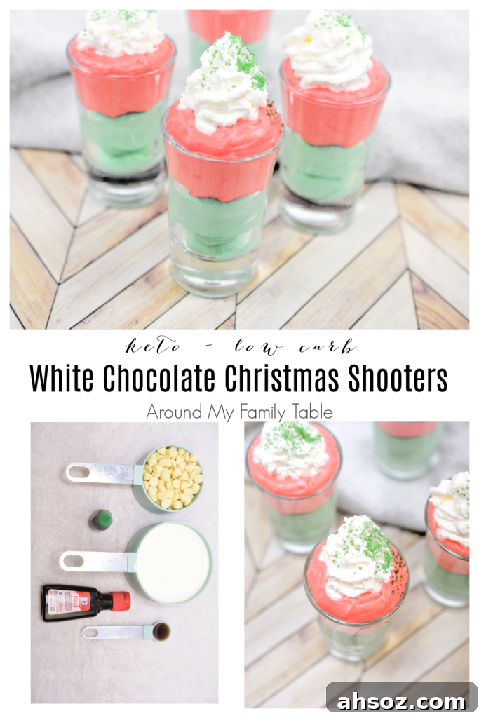 Keto White Chocolate Christmas Desserts on wood board