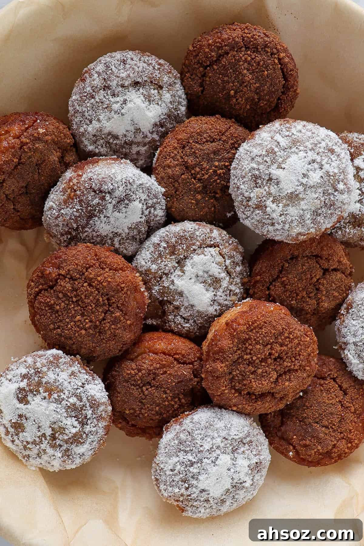 Finished paleo apple cinnamon donut holes