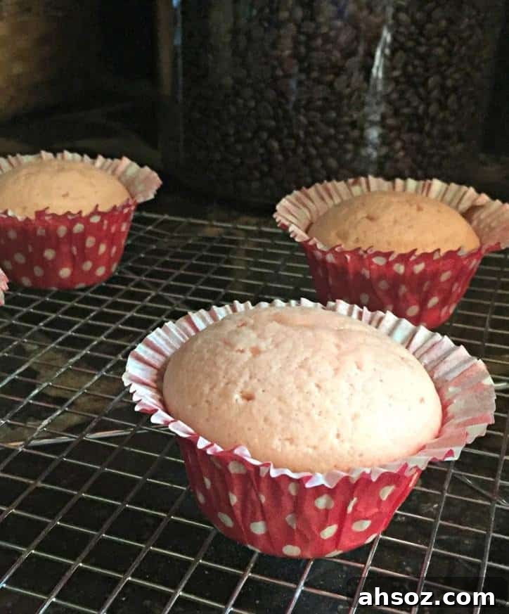Easy Pink Vanilla Cupcakes