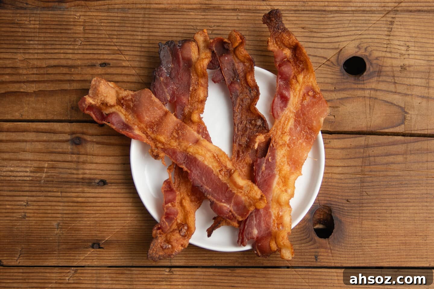 This is a picture of cooked bacon.