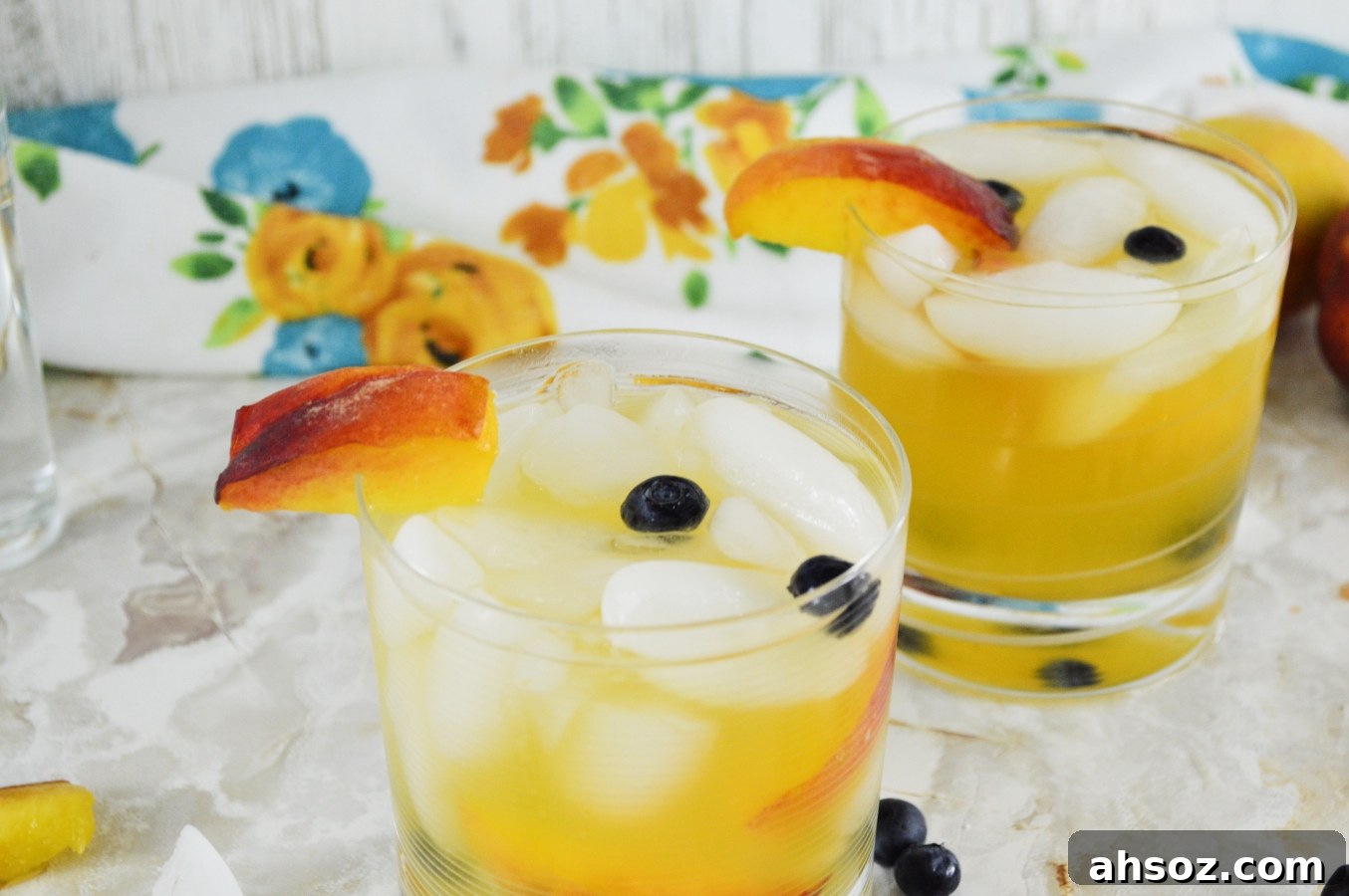 sparkling spiked peach punch 6