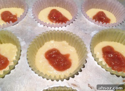 rhubarb filling muffins w - watermarked