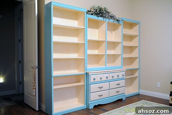 Tiffany Blue Bookshelf from Zestuous