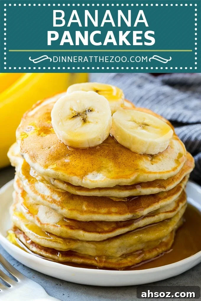 Banana pancakes recipe image.
