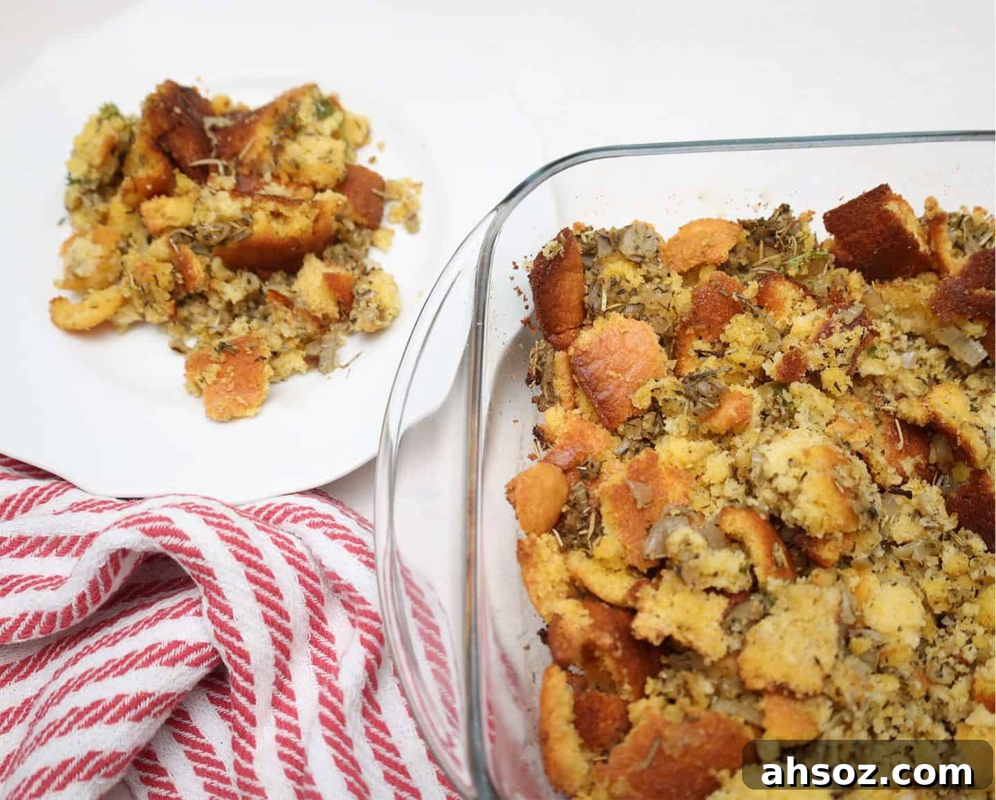Southern cornbread dressing made the Black way