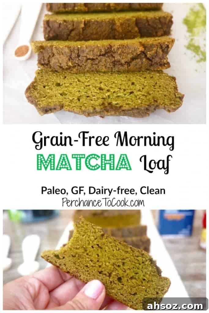Grain-Free Morning Matcha Loaf (Paleo, GF)| Perchance to Cook, www.perchancetocook.com