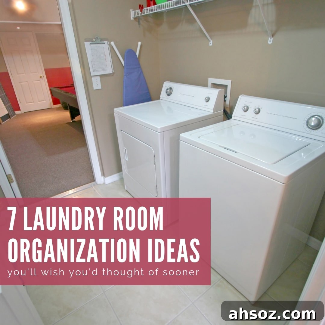 Simple Laundry Room Organization Ideas