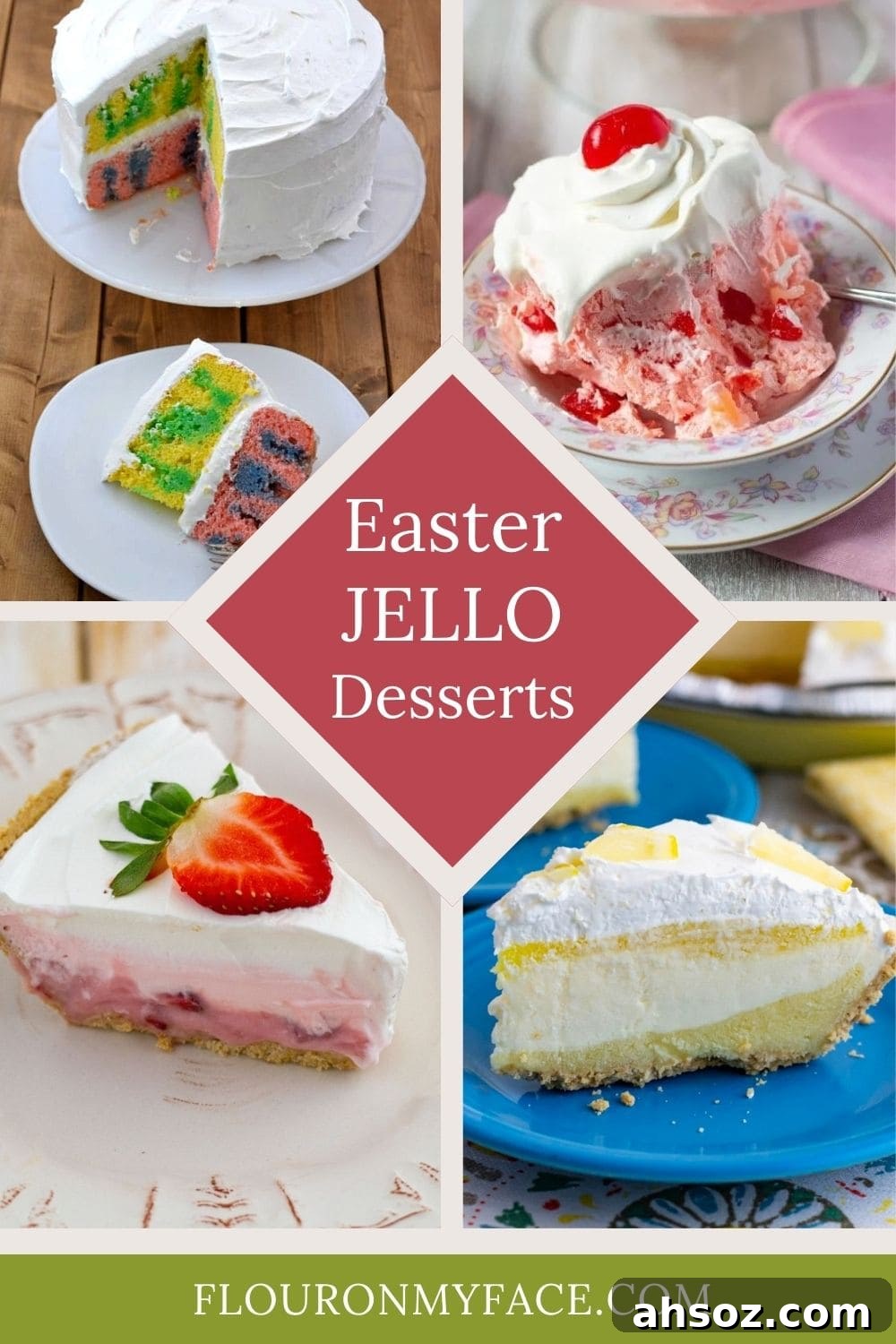 Easter JELLO Dessert Recipes featured image.