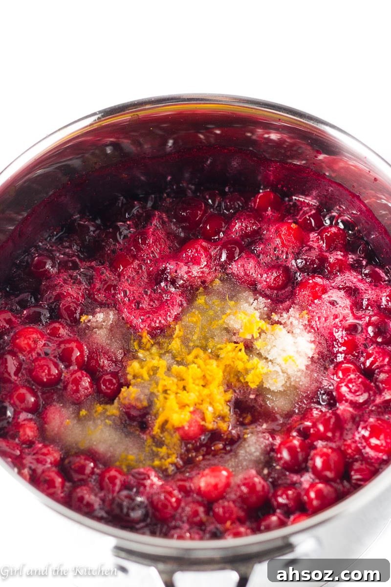 cranberry orange sauce, thanksgiving menu