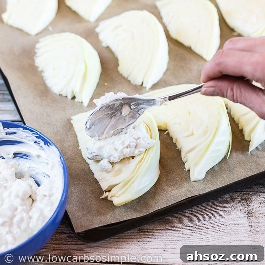 Roasted Cabbage Wedges with Bacon and Blue Cheese 19 Spreading | Low-Carb, So Simple
