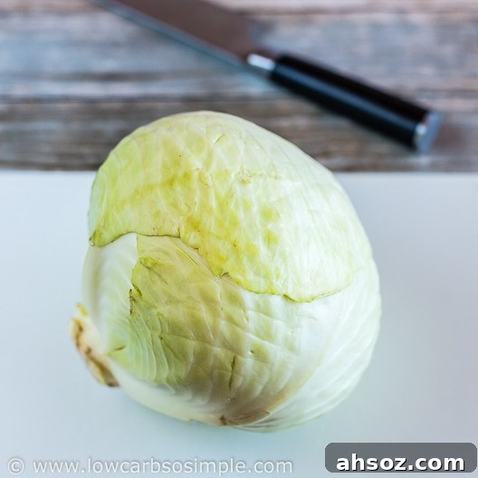 Roasted Cabbage Wedges with Bacon and Blue Cheese 8 Cabbage Head | Low-Carb, So Simple