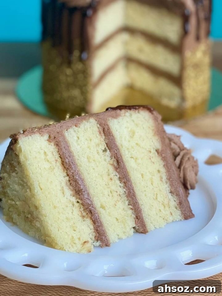 Golden chocolate cake